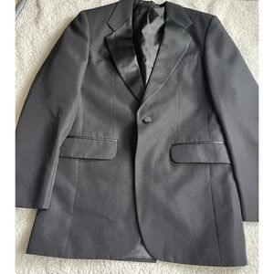 Southeastern Performance Black Suit Jacket Sport Coat Formal Wear Size  34L